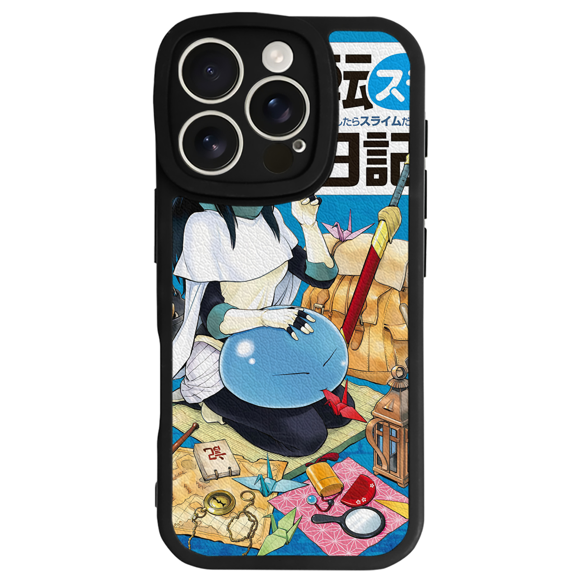 （画像用） 転スラ Regarding Reincarnated to Slime 【iPhone 16シリーズ対応】シリコンスマホケース（レザー調） 材質：シリコン